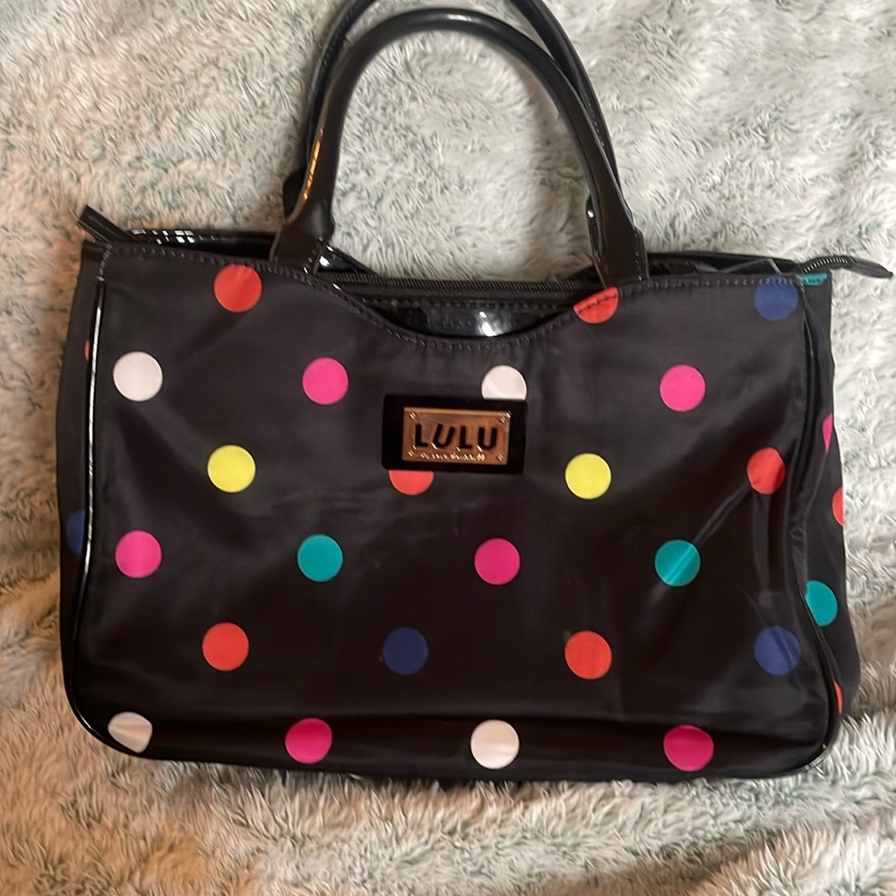 Lulu Guinness Black Polka Dot Bag